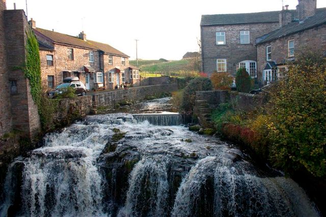 River running through Hawes on the James Herriot Way