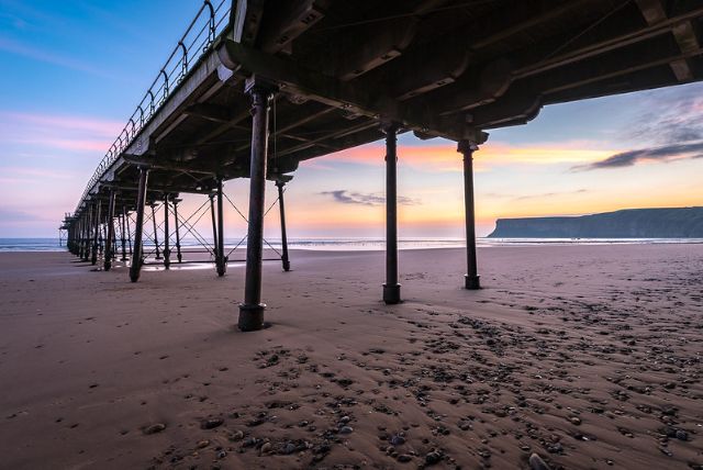 Underneath the pier, Saltburn by the sea