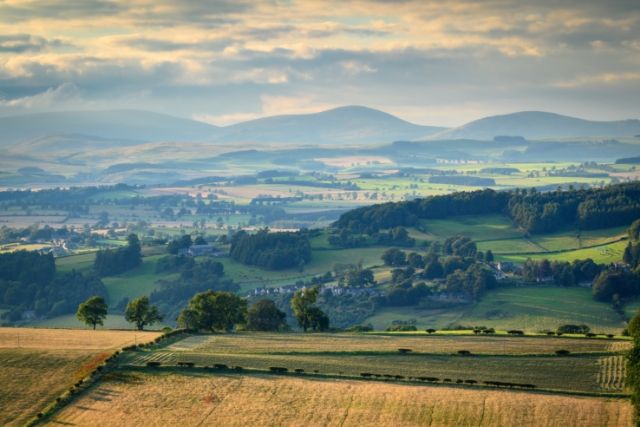 View of the Simonside Hills