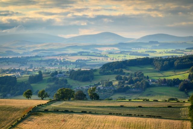 View of the Simonside Hills