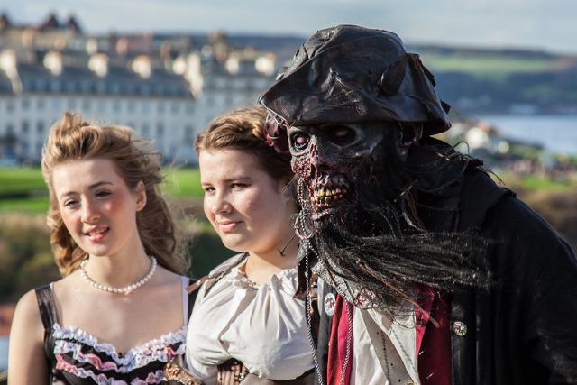 People at Whitby Goth Weekend