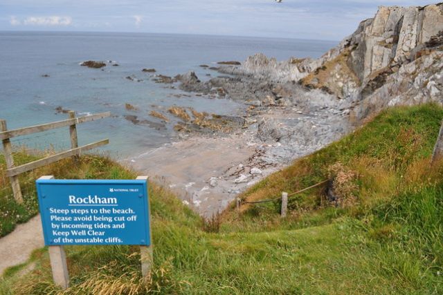 Rockham Beach from on the clifftop