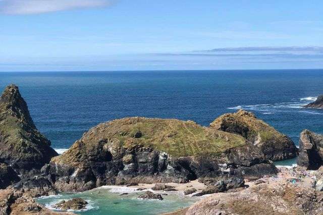 Kynance cove in cornwall