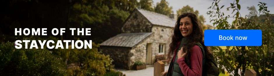 Home of the staycation banner.