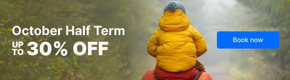 up to 30% off October Half Term Holidays