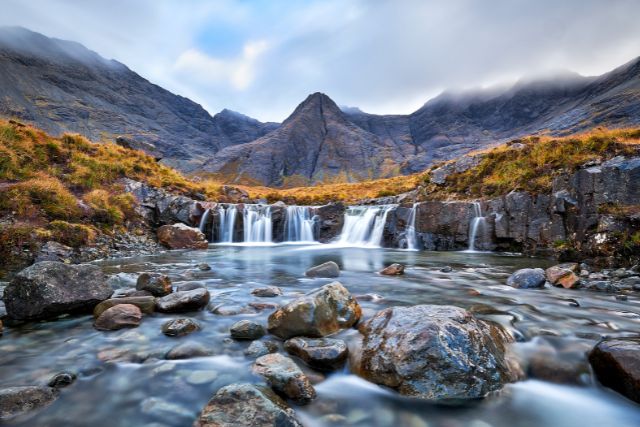 Waterfall in the Fairy Pools, Glen Brittle, Isle of Skye