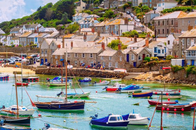 Boats in Polperro Harbour