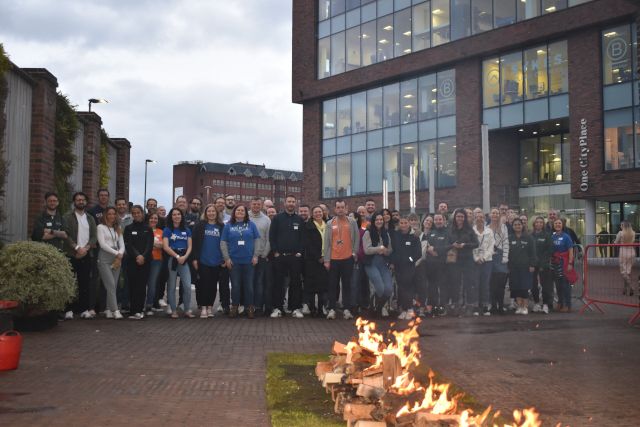 Forge Holiday Group Employees ready to do their fire walk