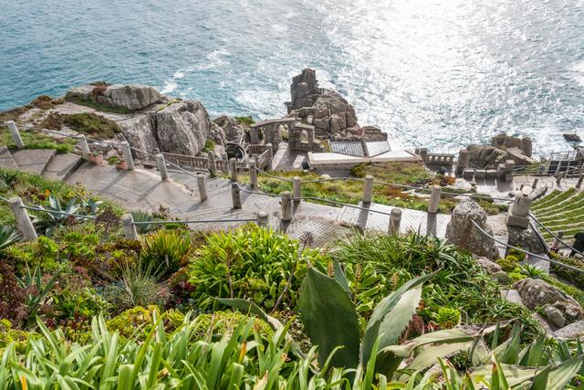 image of the Minack Theatre from above