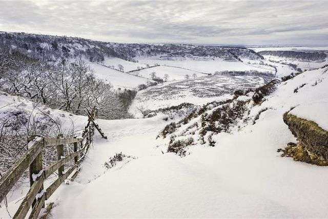 north yorkshire covered in snow