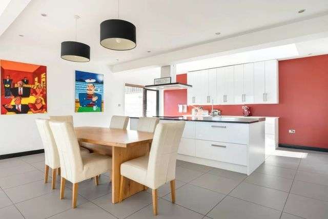 Kitchen and dining area in Bellevue.