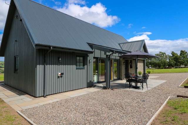 The exterior of Bramble Cottage.