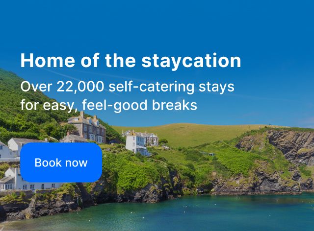 Home of the Staycation offer banner.