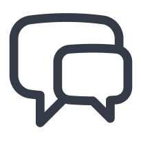 Speech bubbles icon.