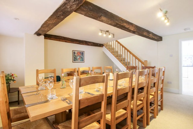 Dining table at The Maltster's House.