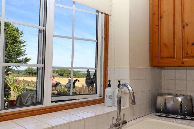 Kitchen sink overlooking countryside views at The View.