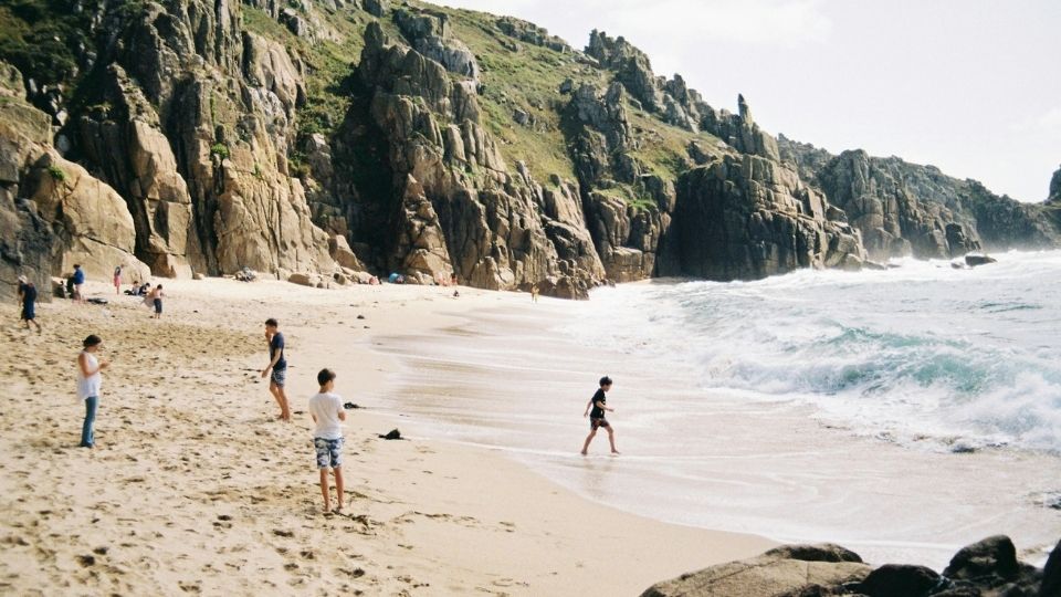 Family & friends enjoying themselves at Pednvounder Beach.