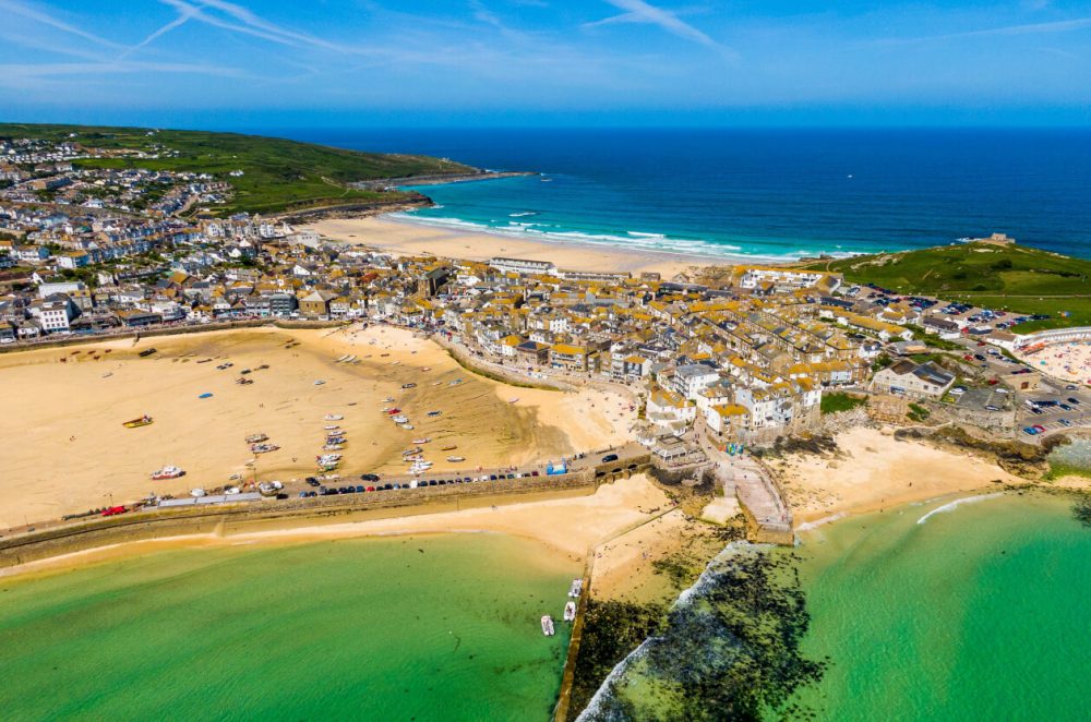 Blue skies over the South West Coast Path