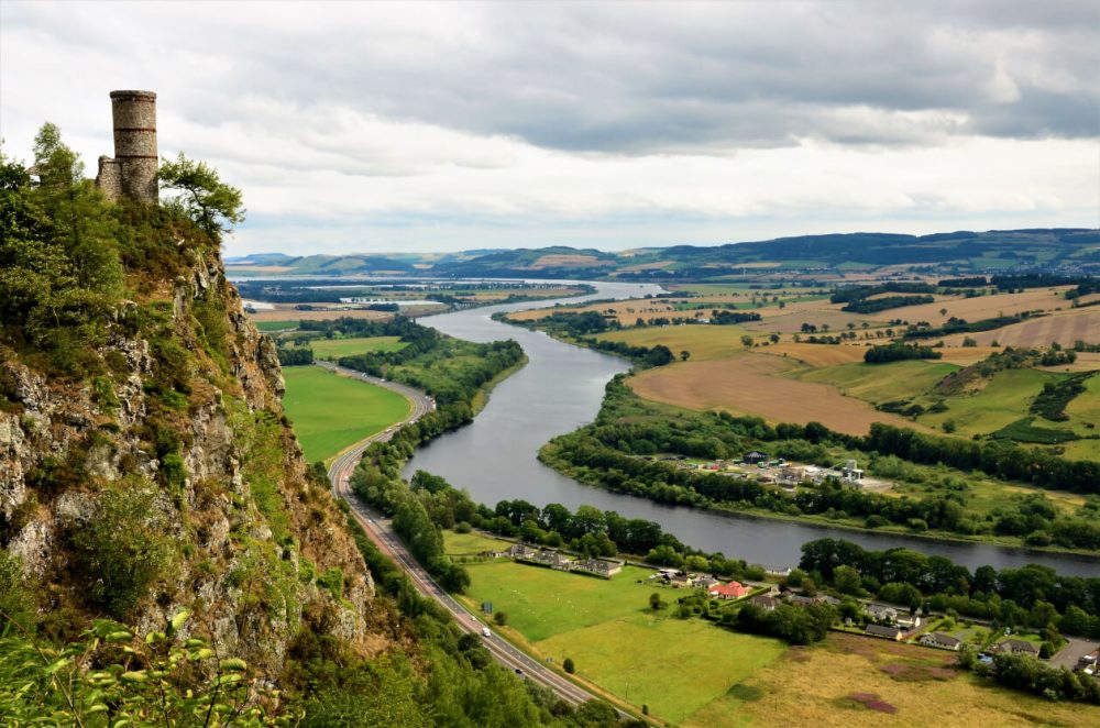 A view from the top of Kinnoull Hill