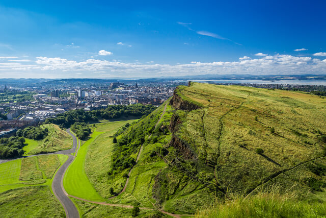 Views over Arthur's Seat and Edinburgh city