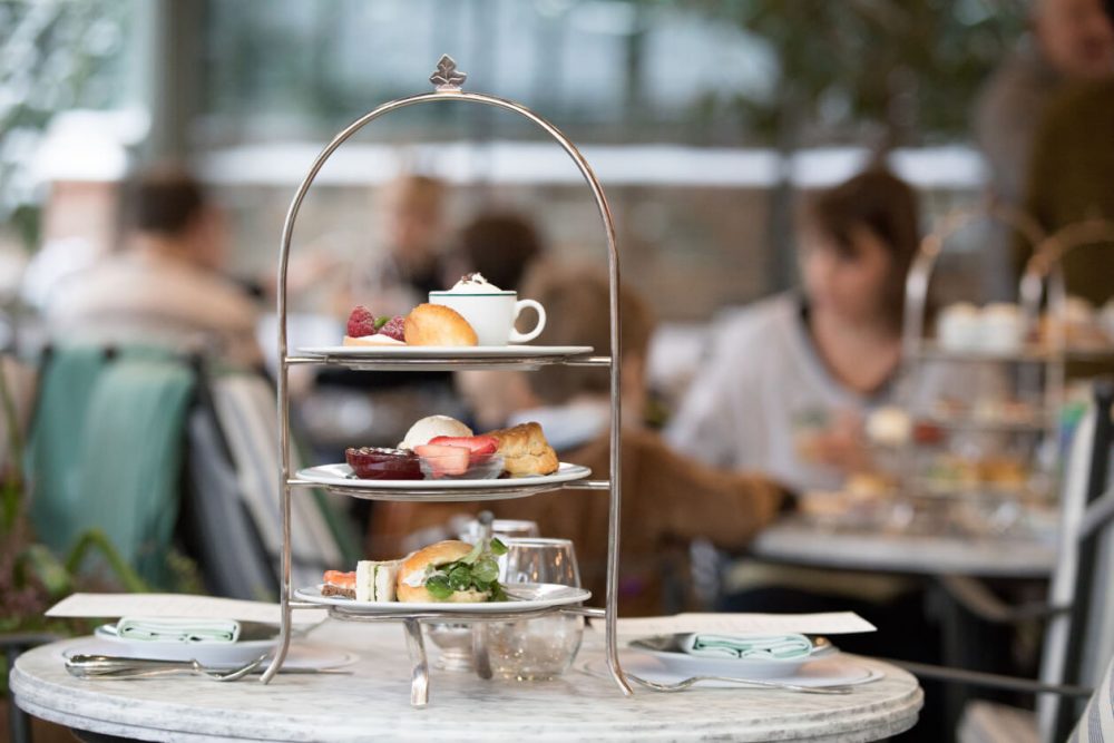 Afternoon Tea set up in a restaurant