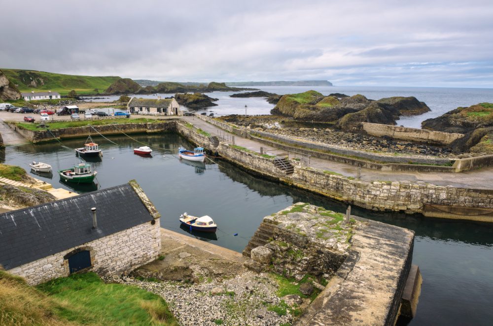 Ballintoy harbor in Northern Ireland