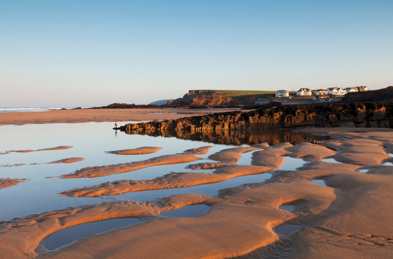 Bude beach in Cornwall