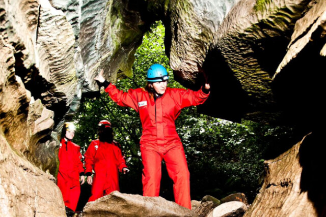 Caving in Yorkshire at How Stean