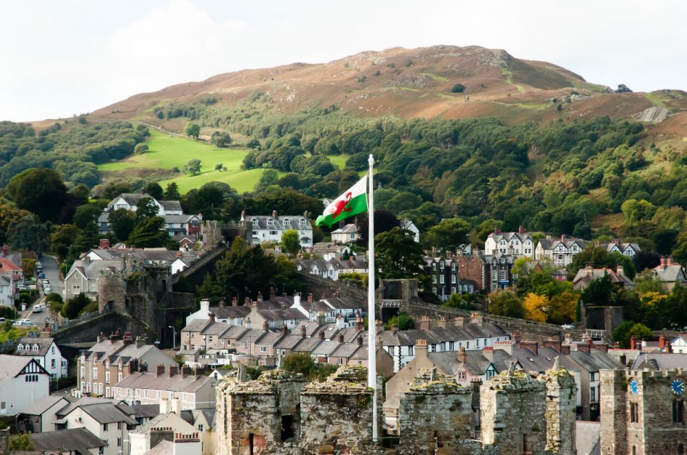 View of Conwy Town Walls