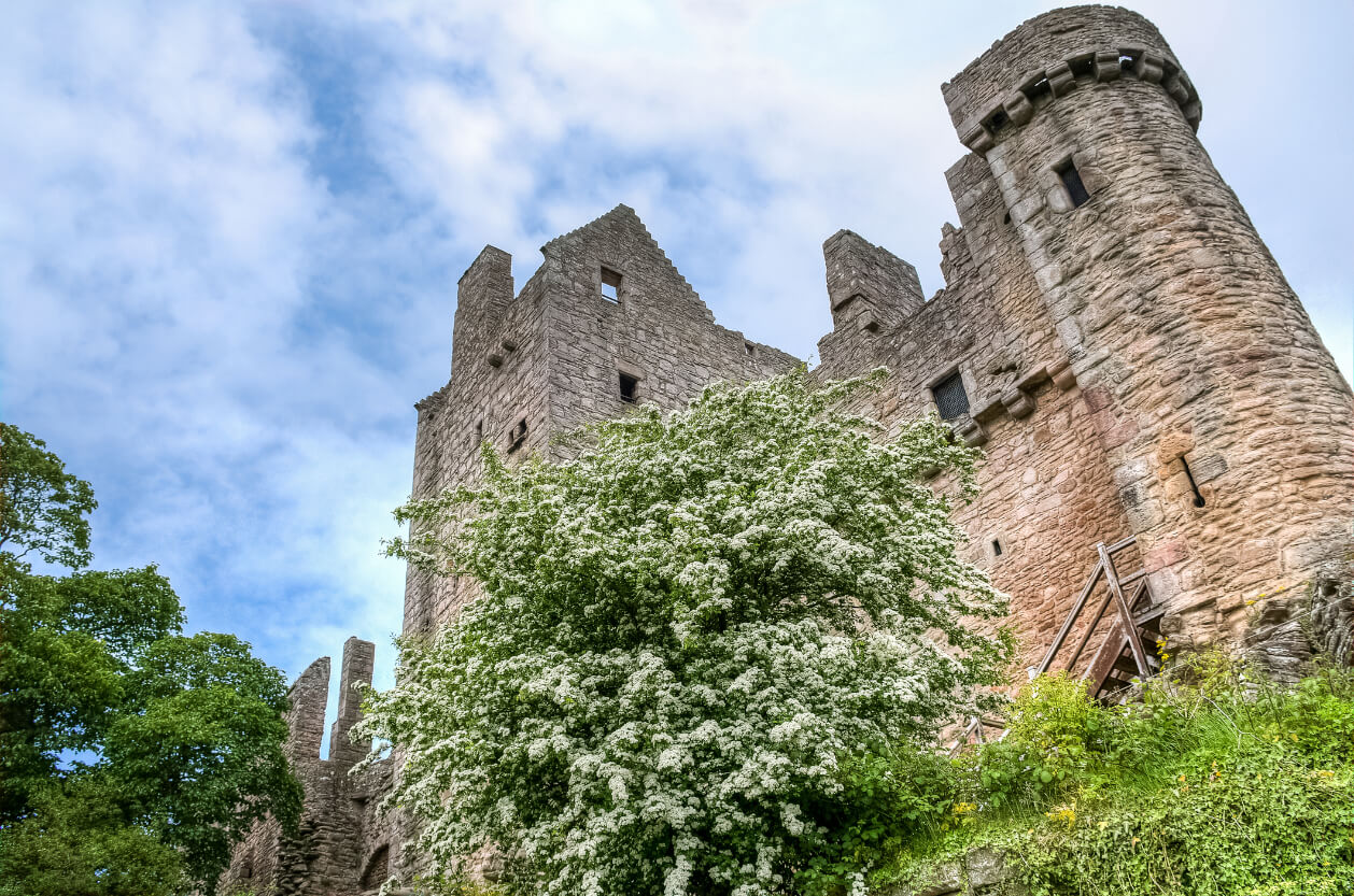 Craigmillar Castle ruins in Edinburgh