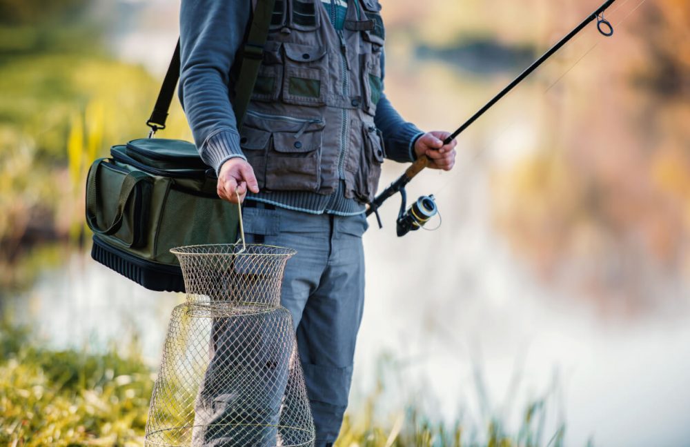 Fisherman angling