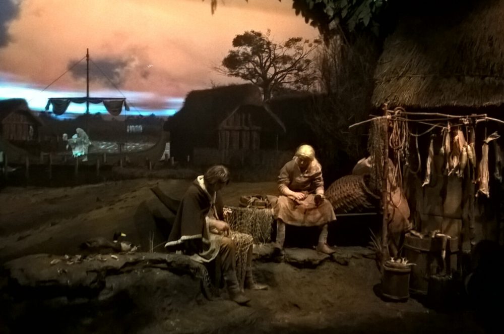 Fishermen in Jorvik Viking Centre, York