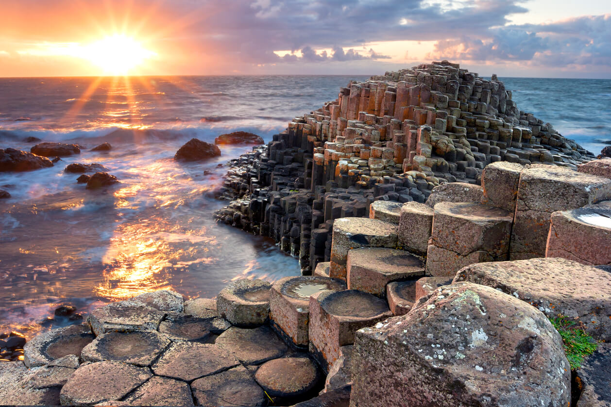Giant's Causeway at Sunset
