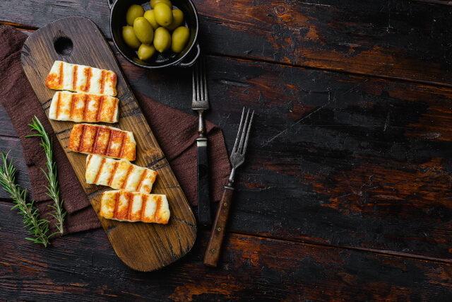 Halloumi fried cheese