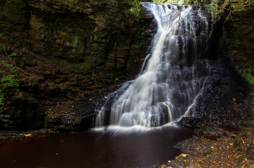 hareshaw linn waterfall