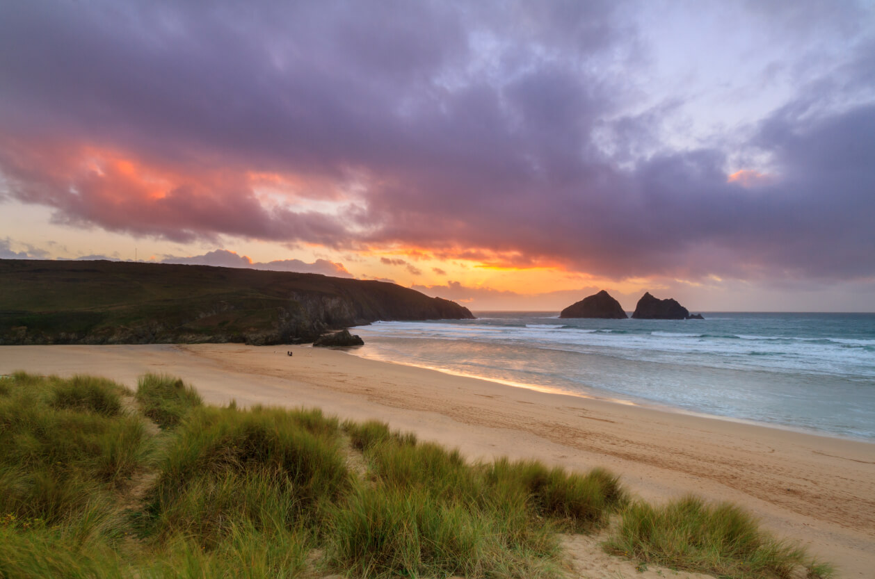 Holywell Bay Beach