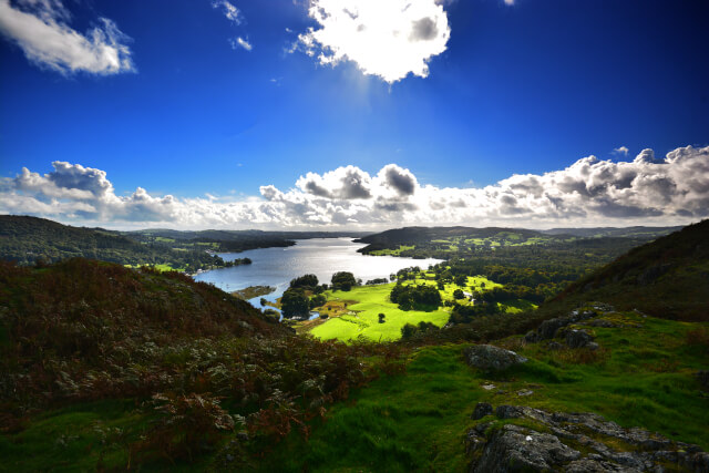 Lake Windermere taken from Loughrigg Fell