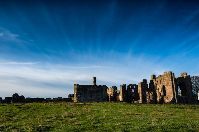 Lindisfarne castle and priory