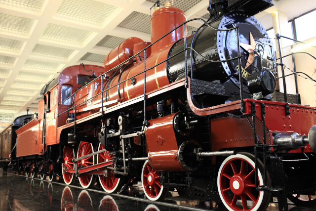 Locomotive in a museum
