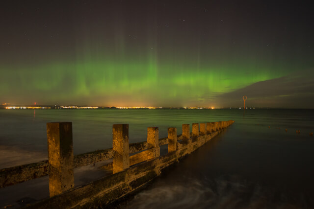 Portobello Beach Northern Lights