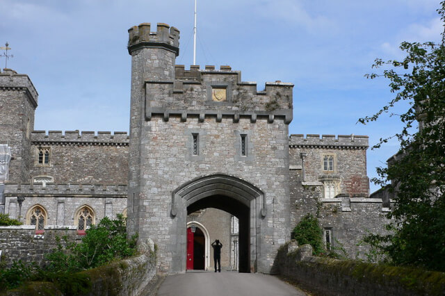 Powderham Castle entrance