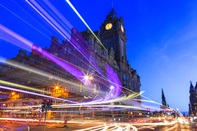 Princes Street at night