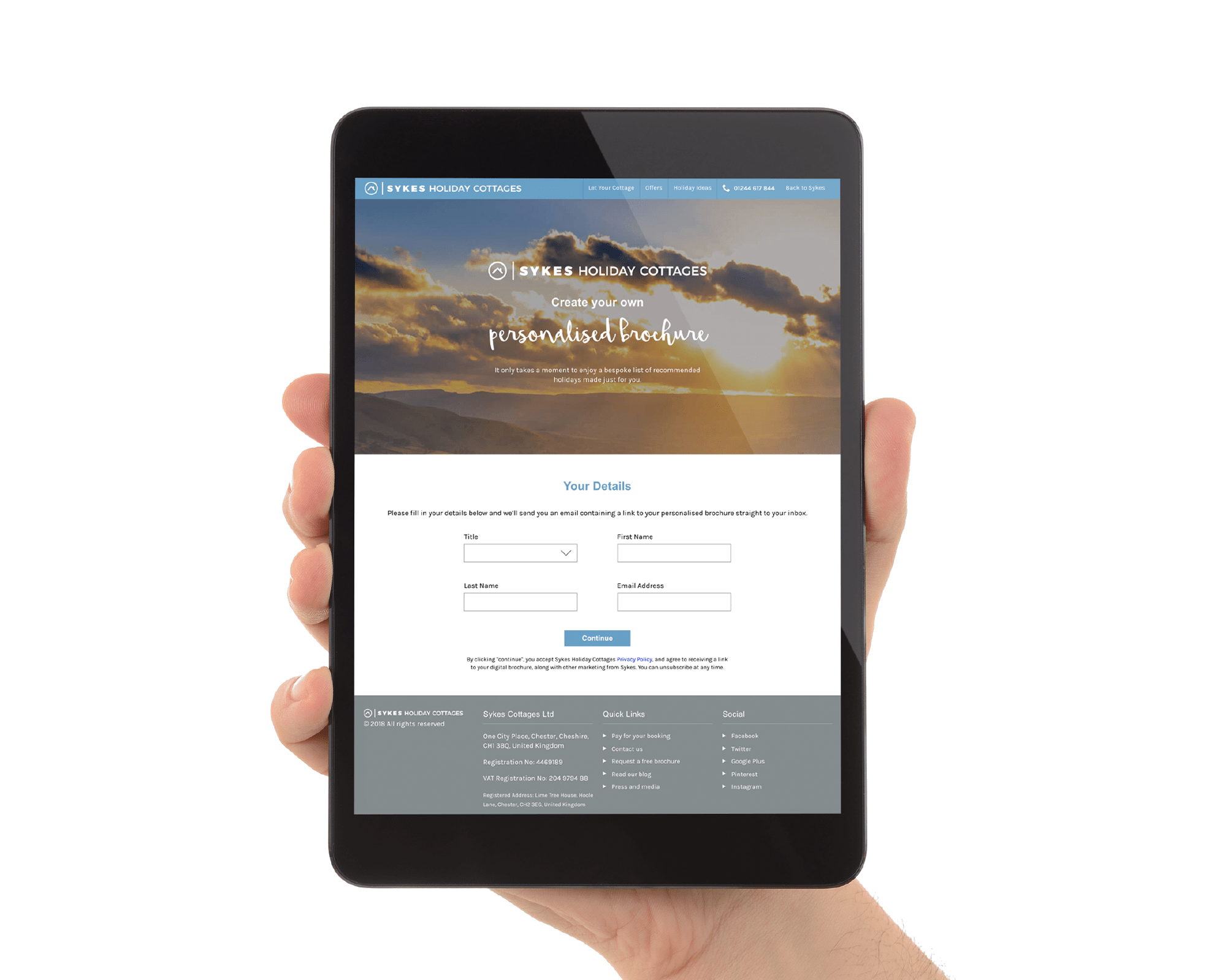 create a digital brochure