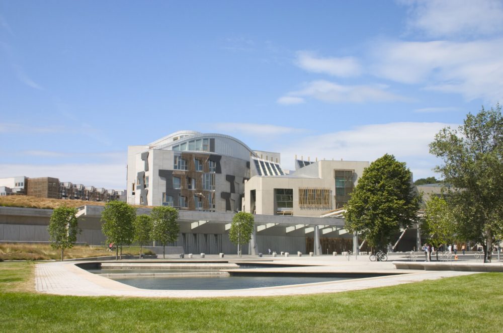 Scottish Parliament Building Exterior