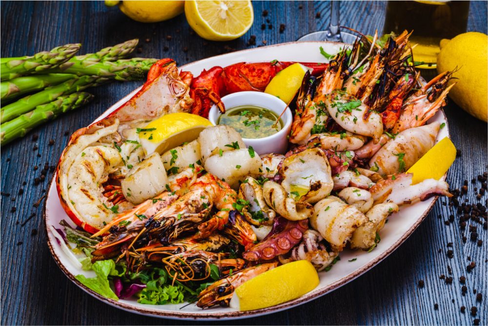 Seafood platter