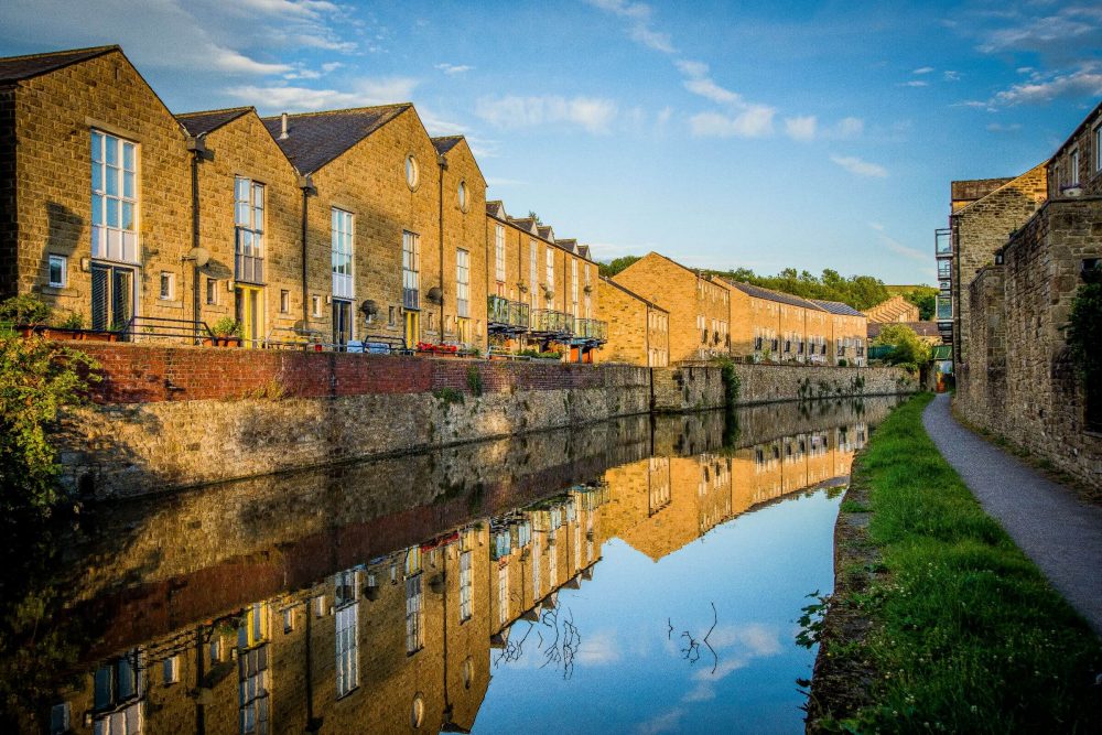 Canal in Skipton, Yorkshire Dales