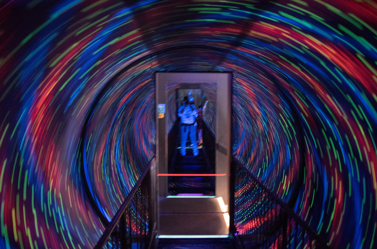 Vortex Tunnel in Camera Obscura World of Illusions