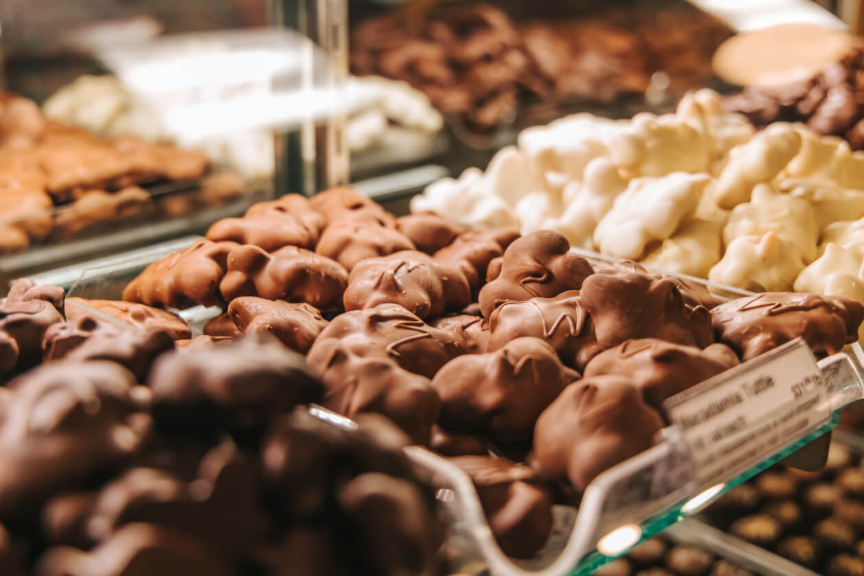 a selection of chocolates