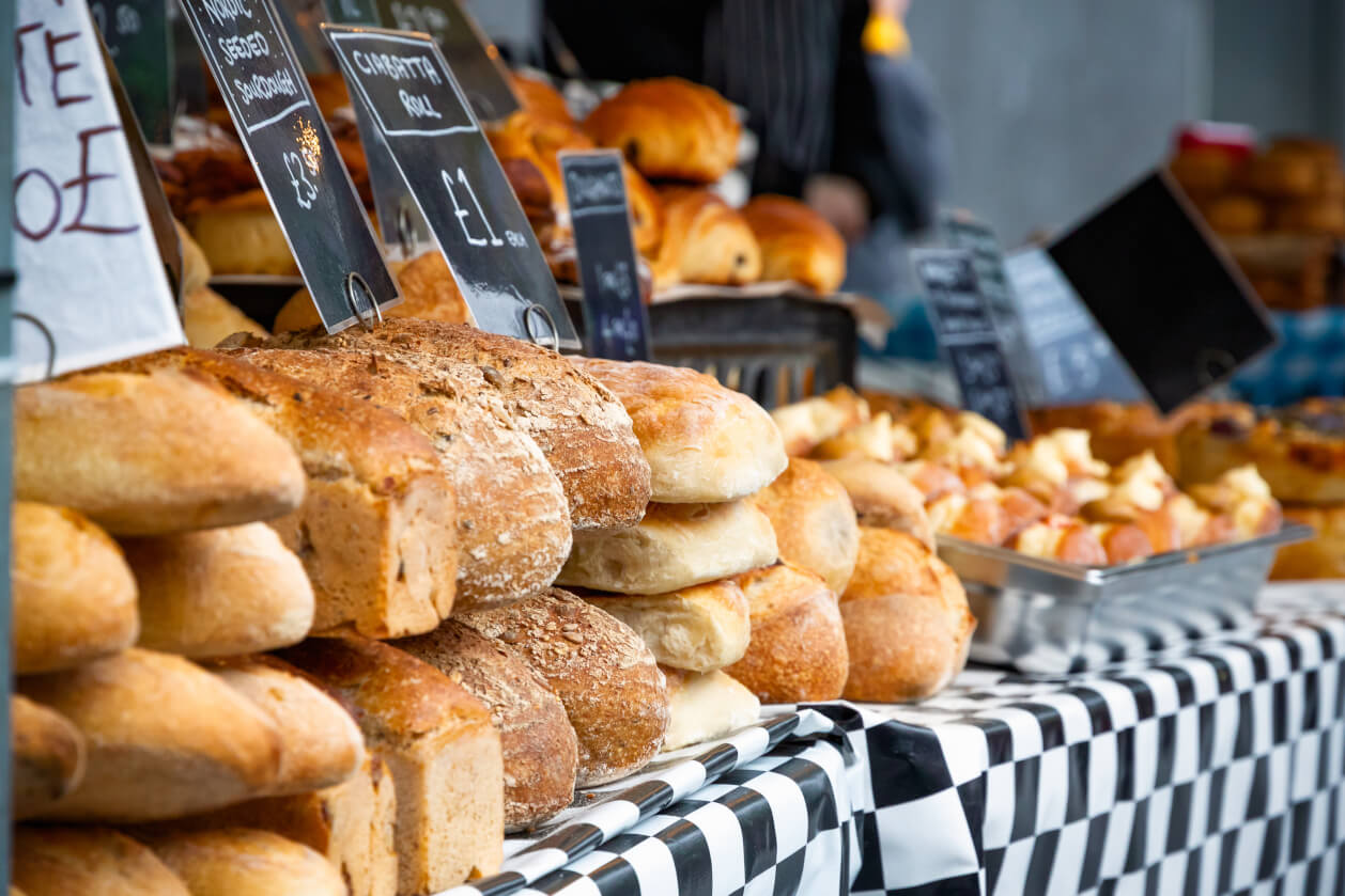 a selectoin of artisanal bread