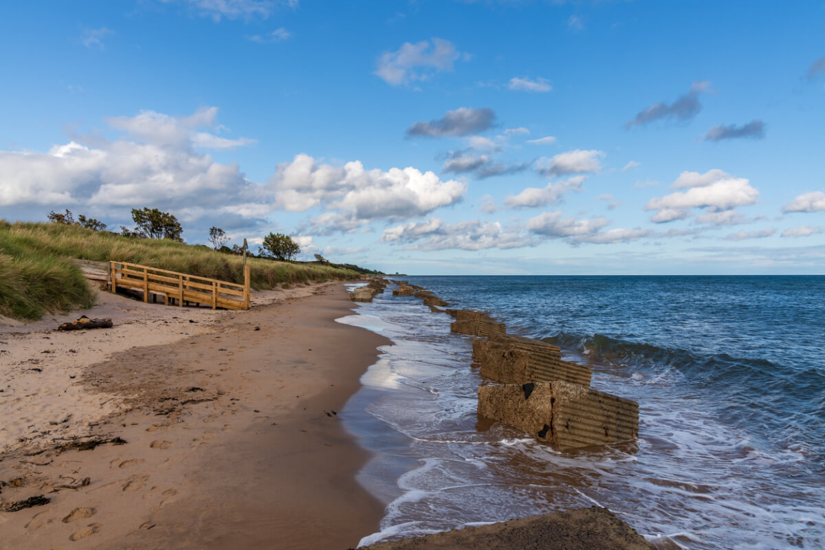 alnmouth beach northumberland coast